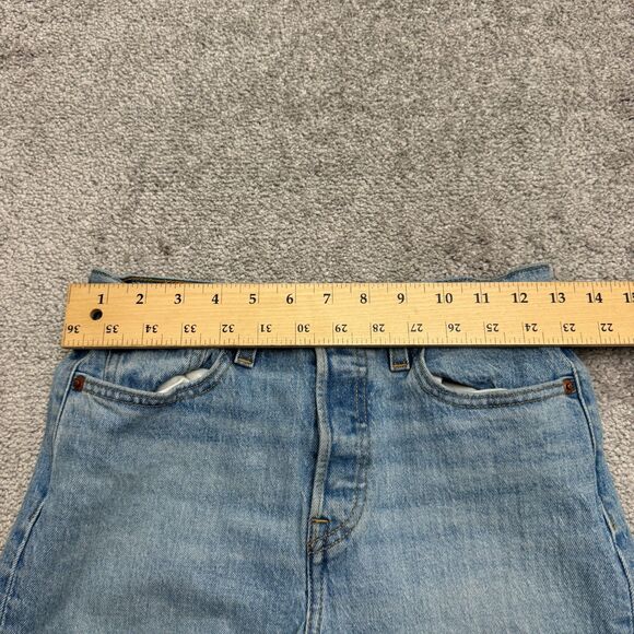 Levi's Premium Wedgie Straight Leg Button Fly Denim Jeans Womens 26 High Rise - Picture 16 of 16